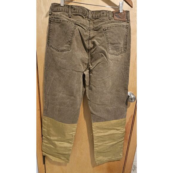 Wrangler Pro Gear Hunting Pants Canvas Brush Guard Brown 36x30 Double Knee Duck - Picture 2 of 9